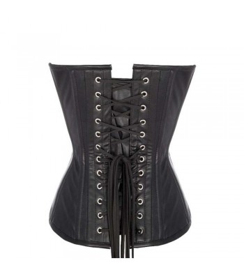 Women Overbust Leather Coset Sheep Napa Leather Women Corset 